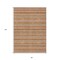Edge Collections - 8' x 10' - Orange - Washable Striped Indoor Outdoor Area Rug - 1 Piece